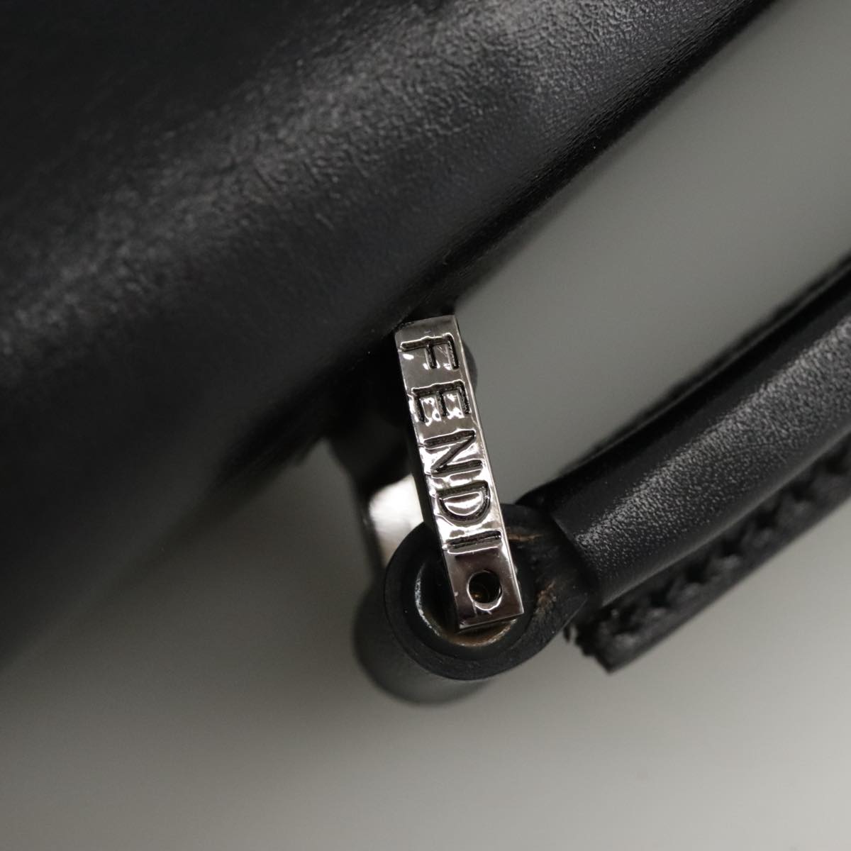 FENDI Zucchino Canvas Business Bag Black bs20925