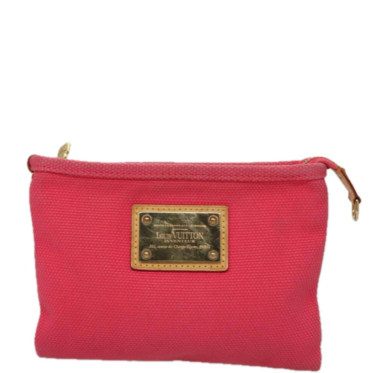 LOUIS VUITTON Antigua Pochette Plat PM Pouch Pink Rose M40068 LV bs20987