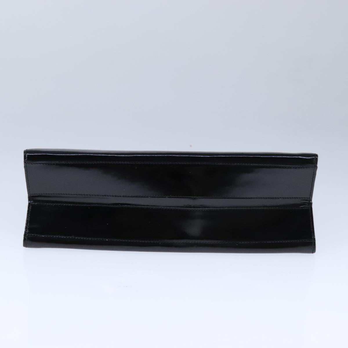 CHANEL Chain Shoulder Bag Patent leather Black Gold CC bs21126