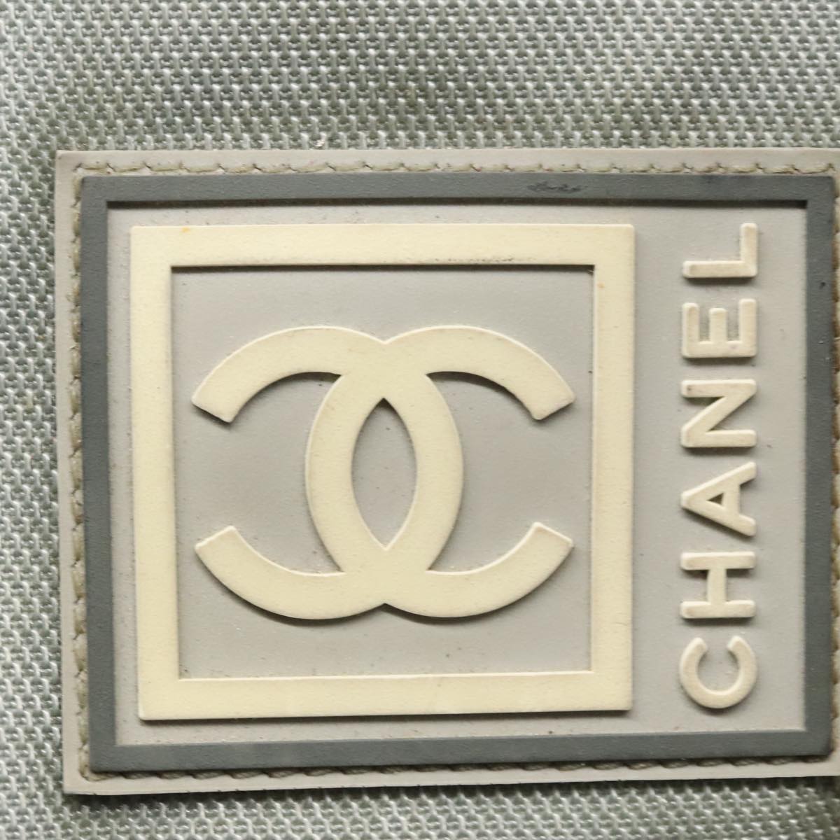 CHANEL Sports Tote Bag Canvas Gray CC bs21195