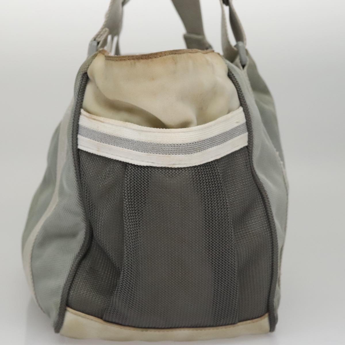 CHANEL Sports Tote Bag Canvas Gray CC bs21195