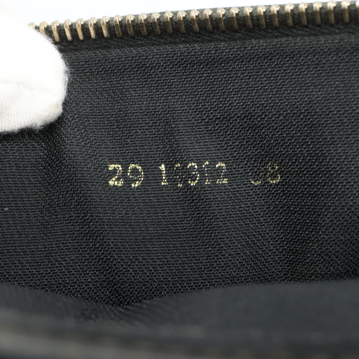 FENDI Pecan Canvas Business Bag 2way Brown Black gold bs21370