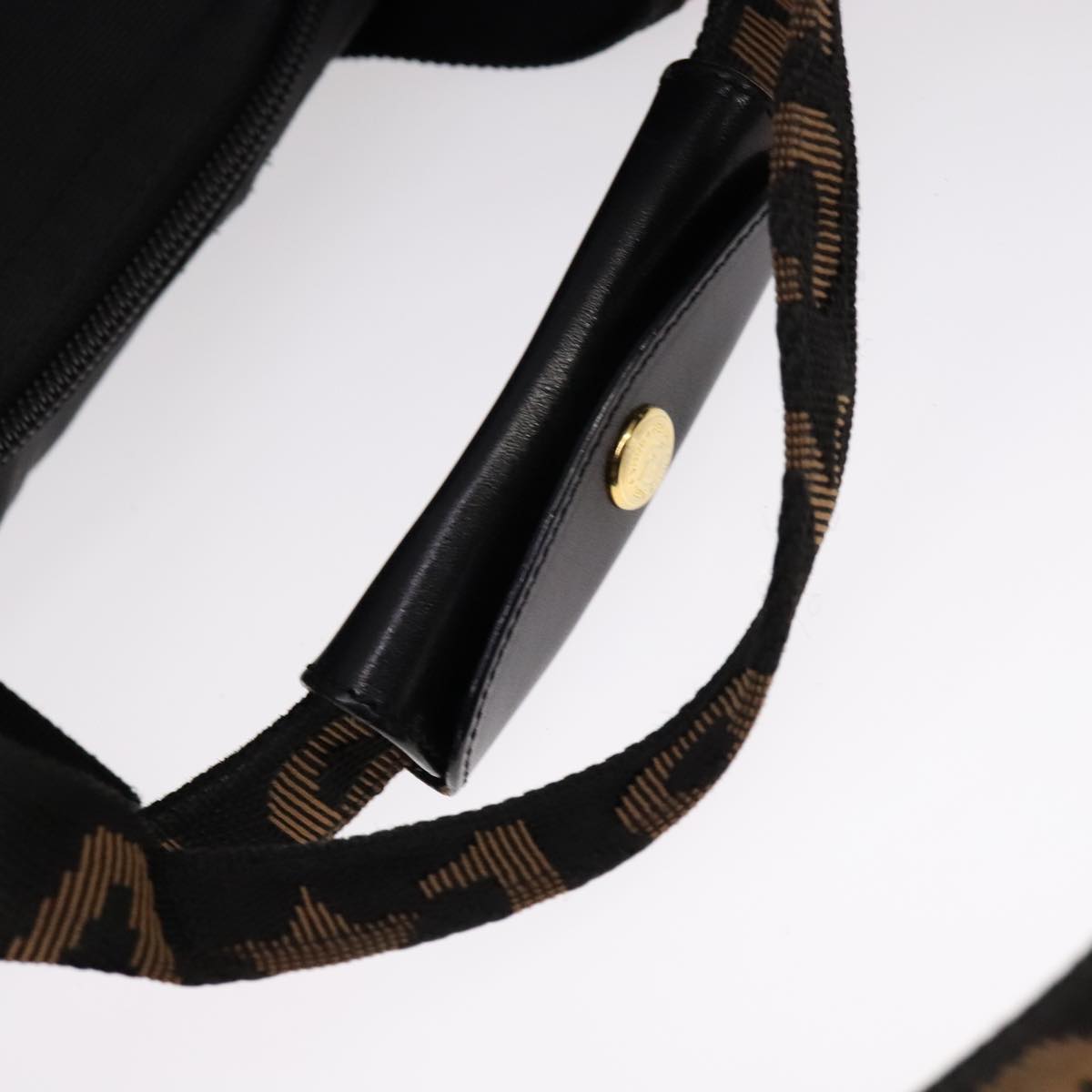 FENDI Hand Bag Nylon 2way Black bs21426