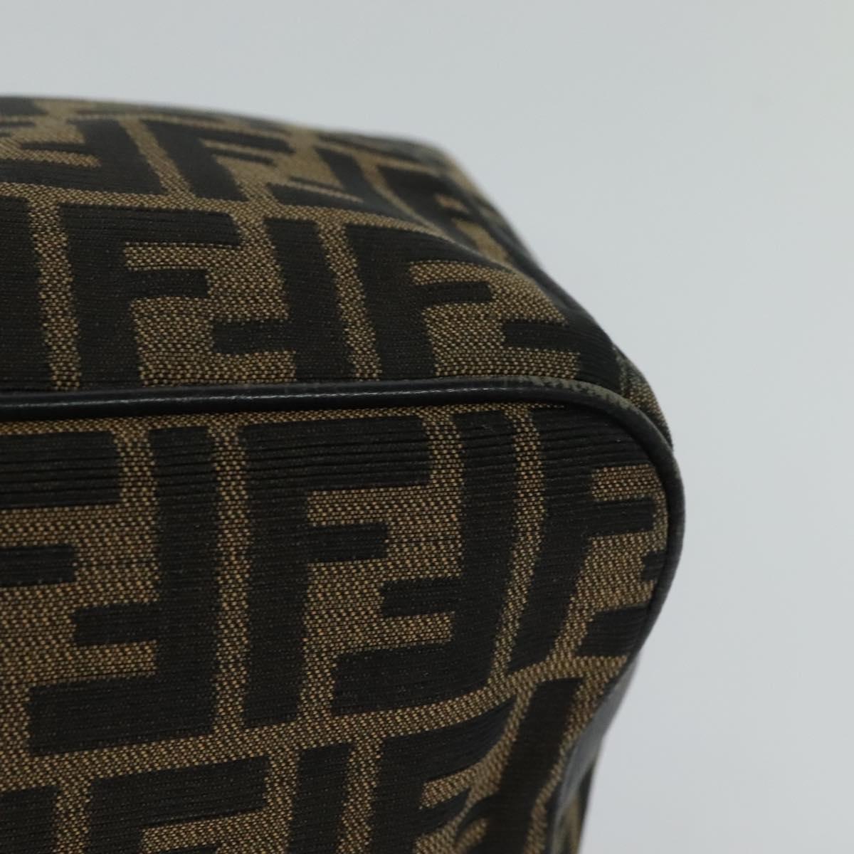 FENDI Zucca Canvas Hand Bag Brown bs21928