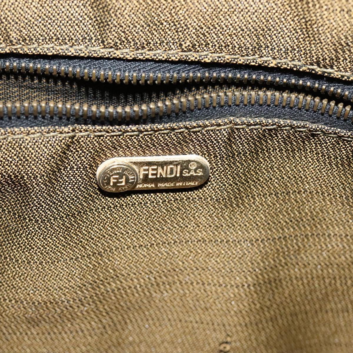 FENDI Zucca Canvas Hand Bag Brown bs21928