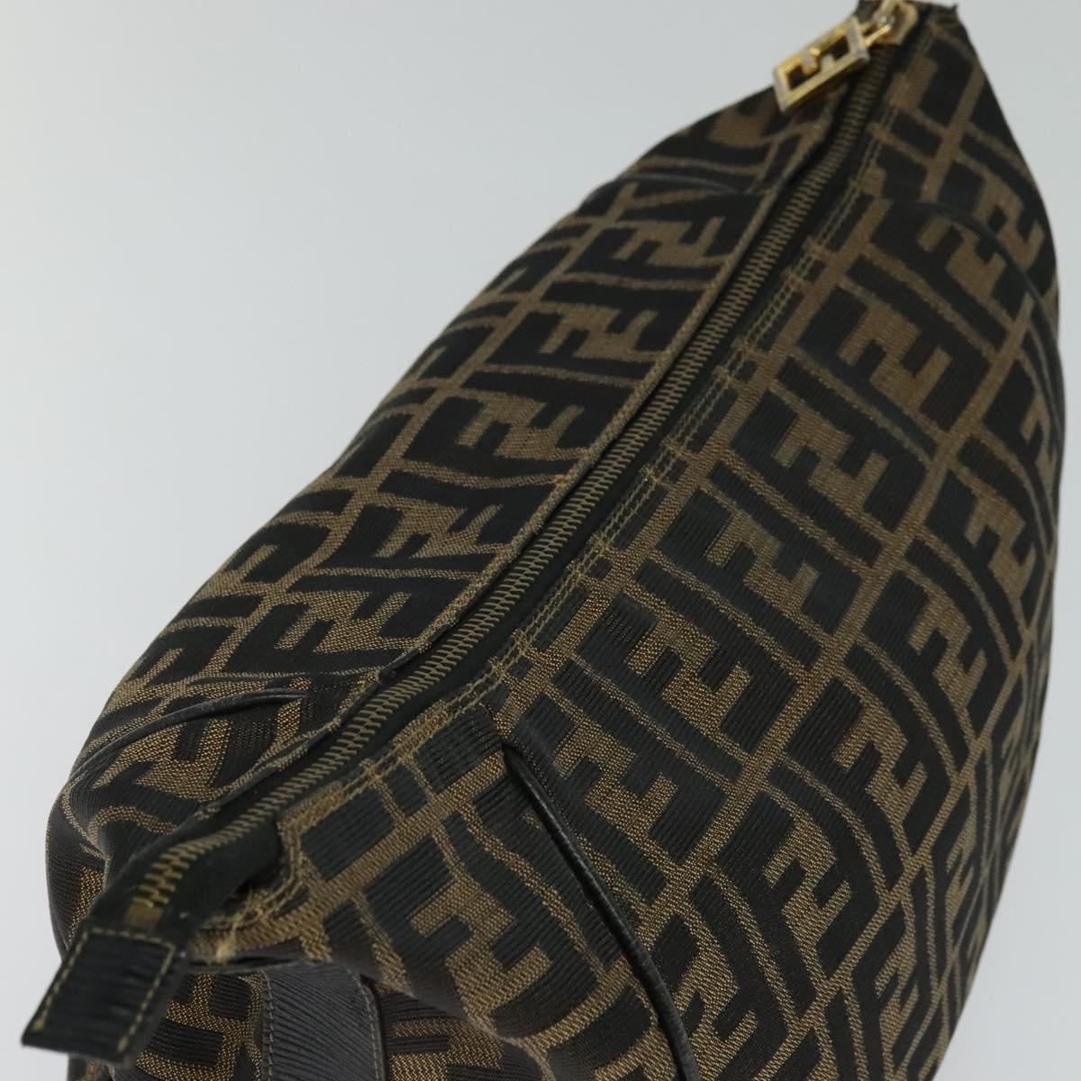 FENDI Zucca Canvas Hand Bag Brown bs21928