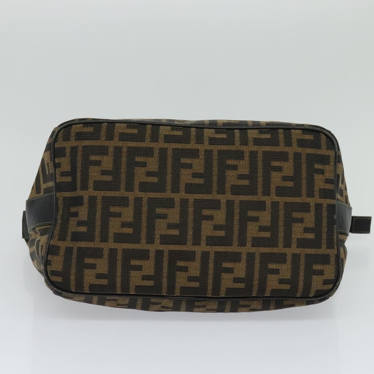 FENDI Zucca Canvas Hand Bag Brown bs21928