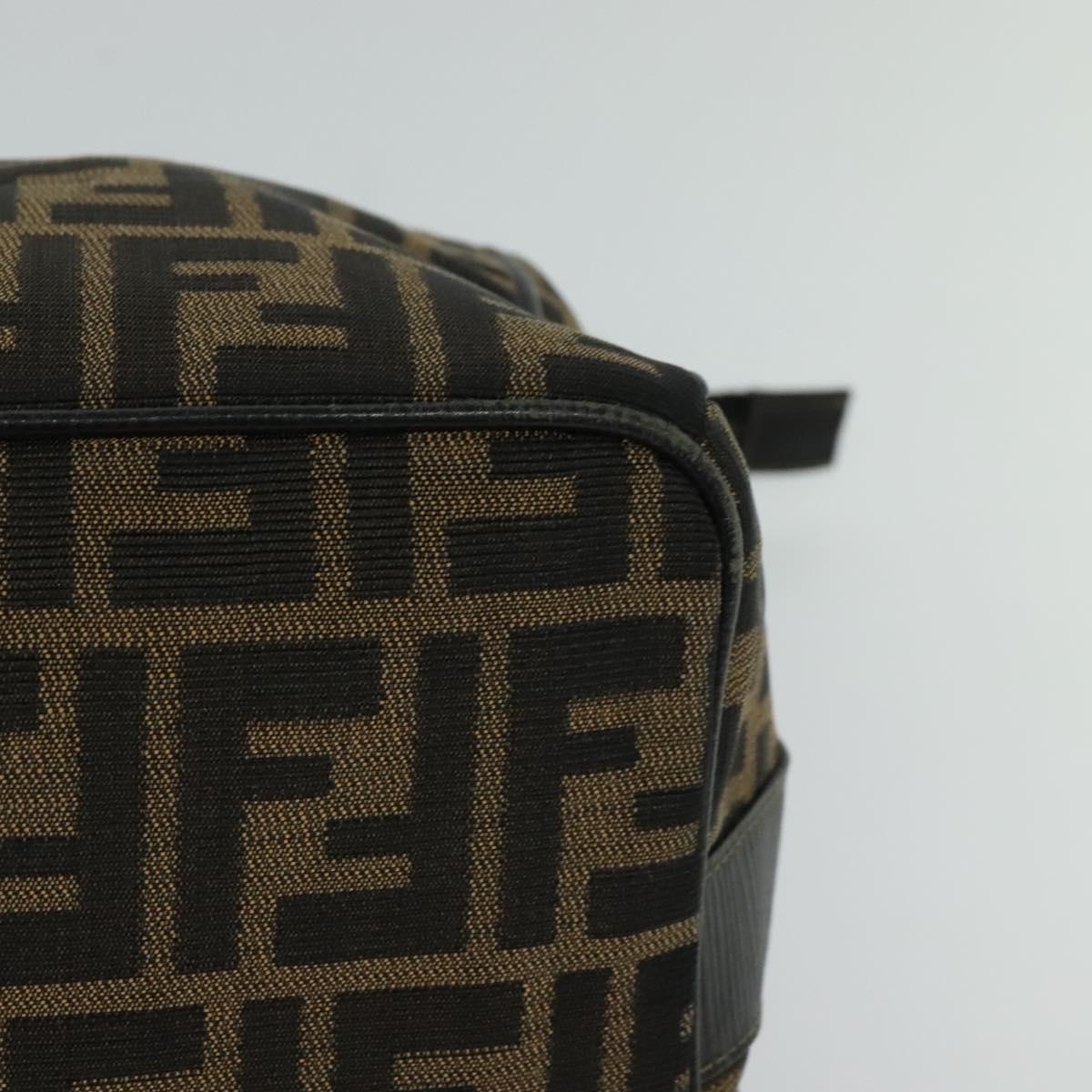 FENDI Zucca Canvas Hand Bag Brown bs21928