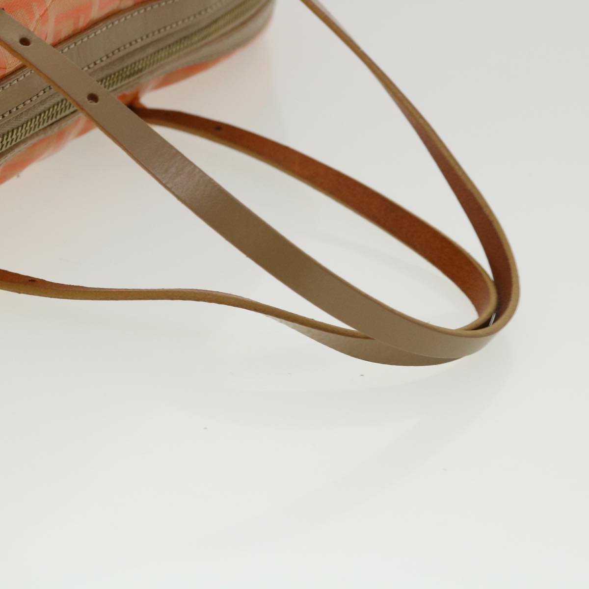 FENDI Zucchino Canvas Hand Bag Enamel Orange bs2431