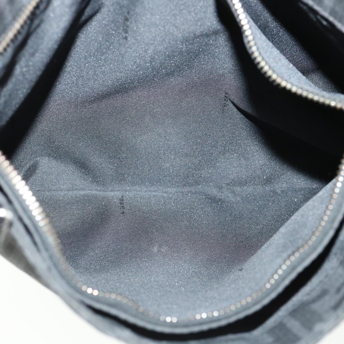 FENDI Zucca Canvas Mamma Baguette Shoulder Bag Black bs2667