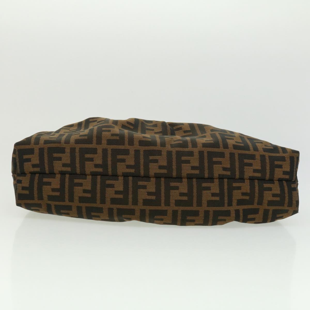 FENDI Zucca Canvas Shoulder Bag Brown Black bs2858