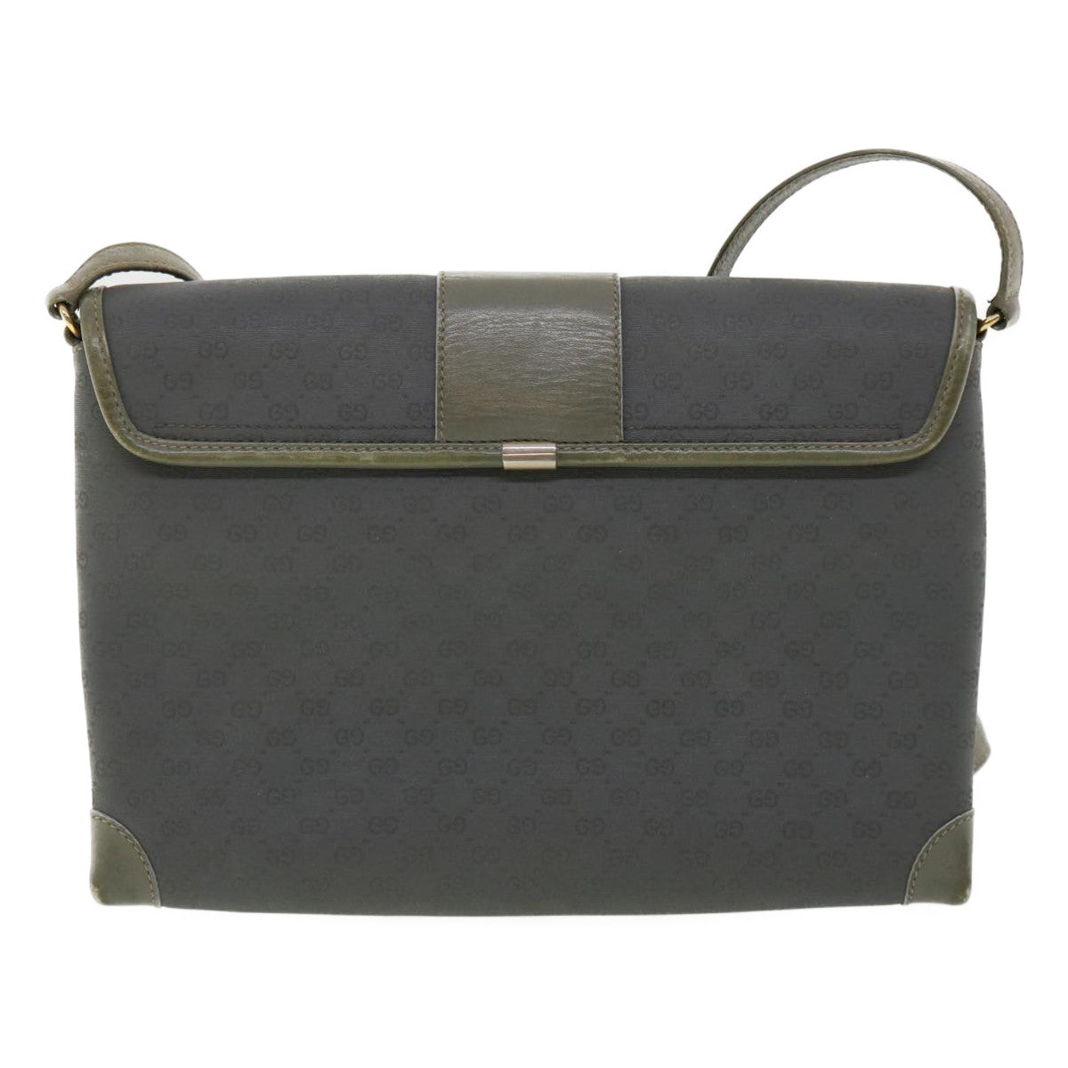 GUCCI Micro GG Canvas Shoulder Bag Gray bs3248