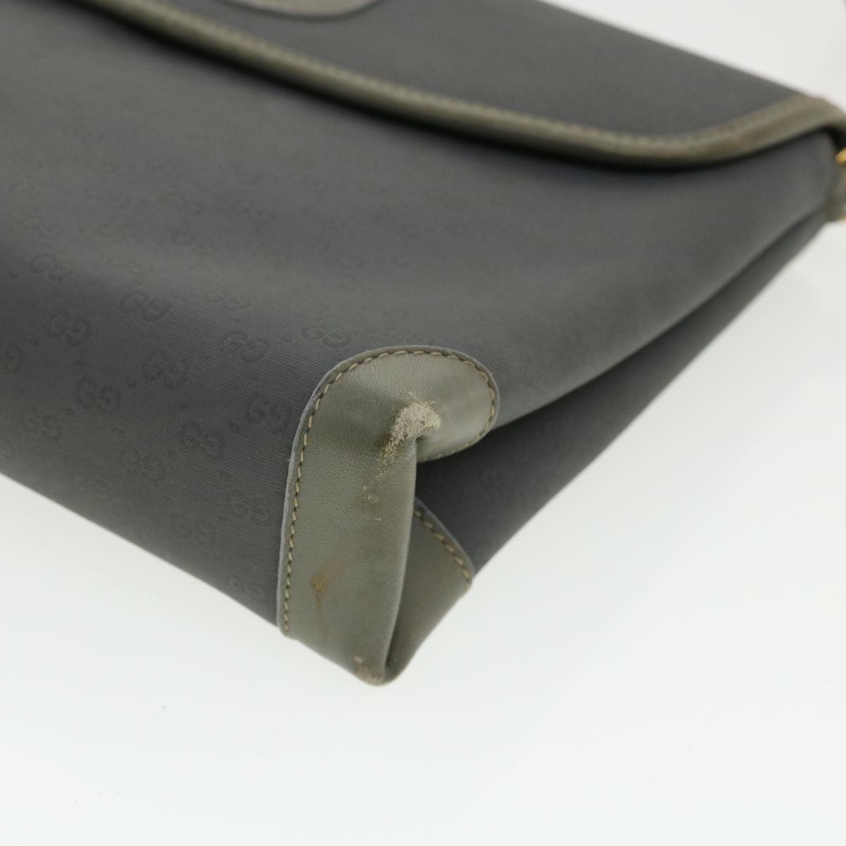 GUCCI Micro GG Canvas Shoulder Bag Gray bs3248