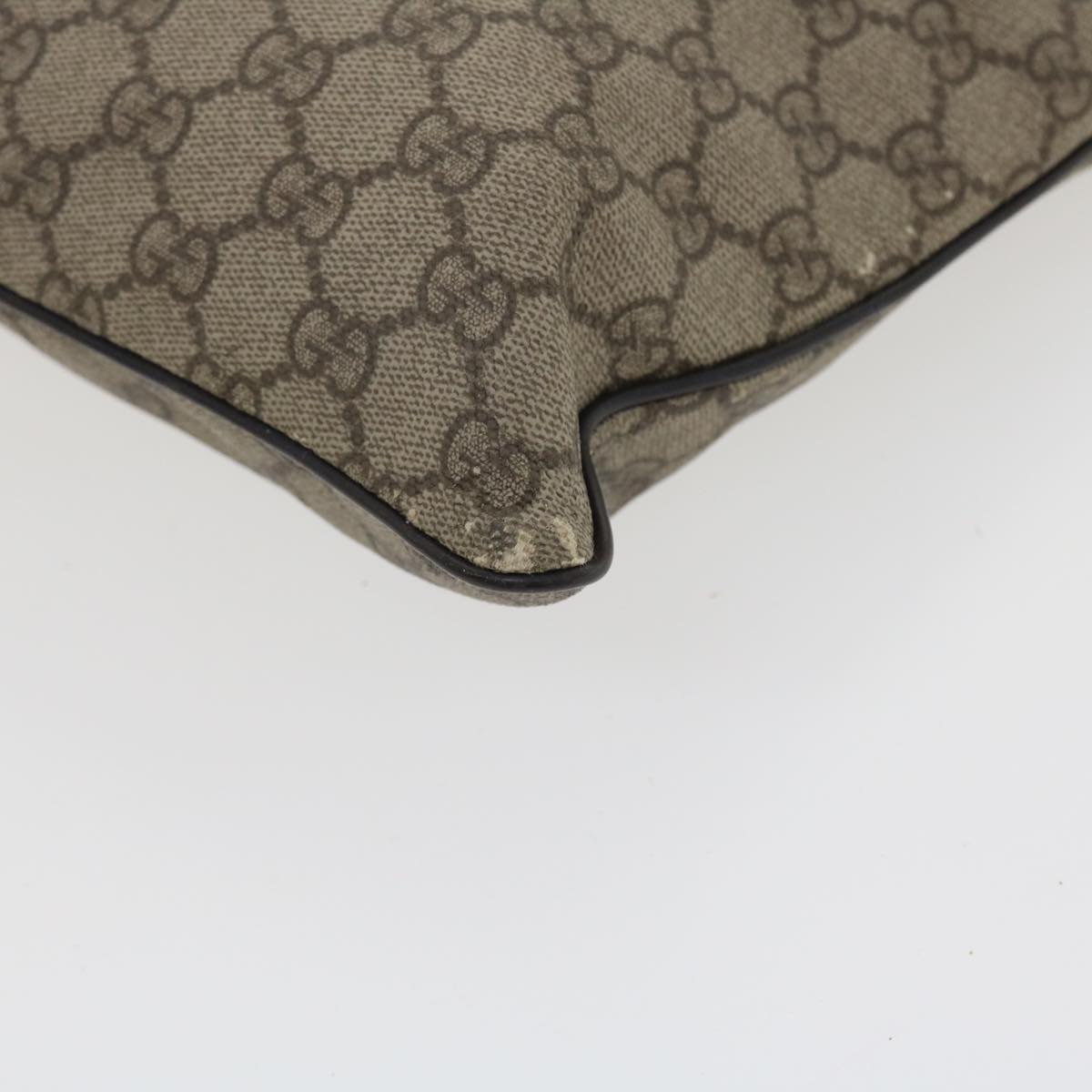 GUCCI GG Canvas Shoulder Bag PVC Leather Beige bs3746