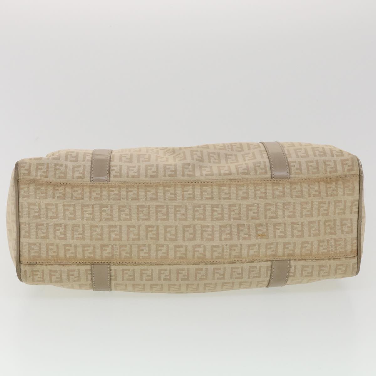 FENDI Zucchino Canvas Shoulder Bag Beige 2373-8BR091-KU7-048 bs4404