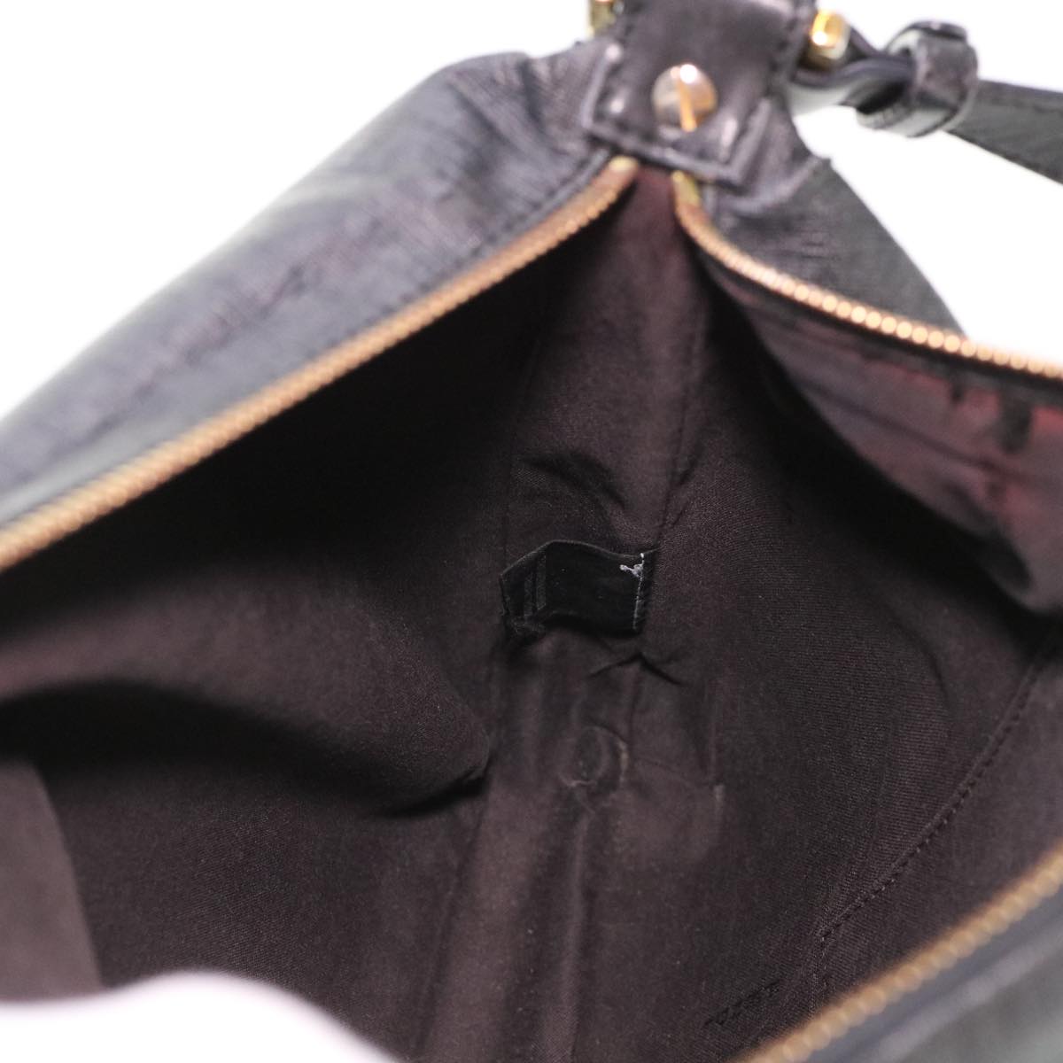 FENDI Zucchino Canvas Shoulder Bag Black 8BT206-FB5 129-2580 bs4435