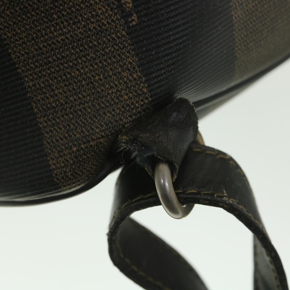 FENDI Pecan Canvas Backpack Brown Black bs4573