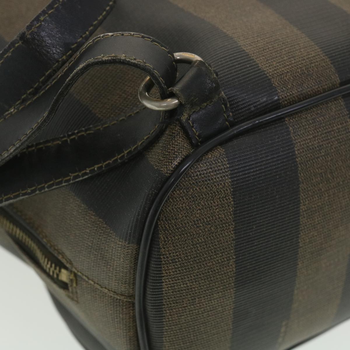 FENDI Pecan Canvas Backpack Brown Black bs4573