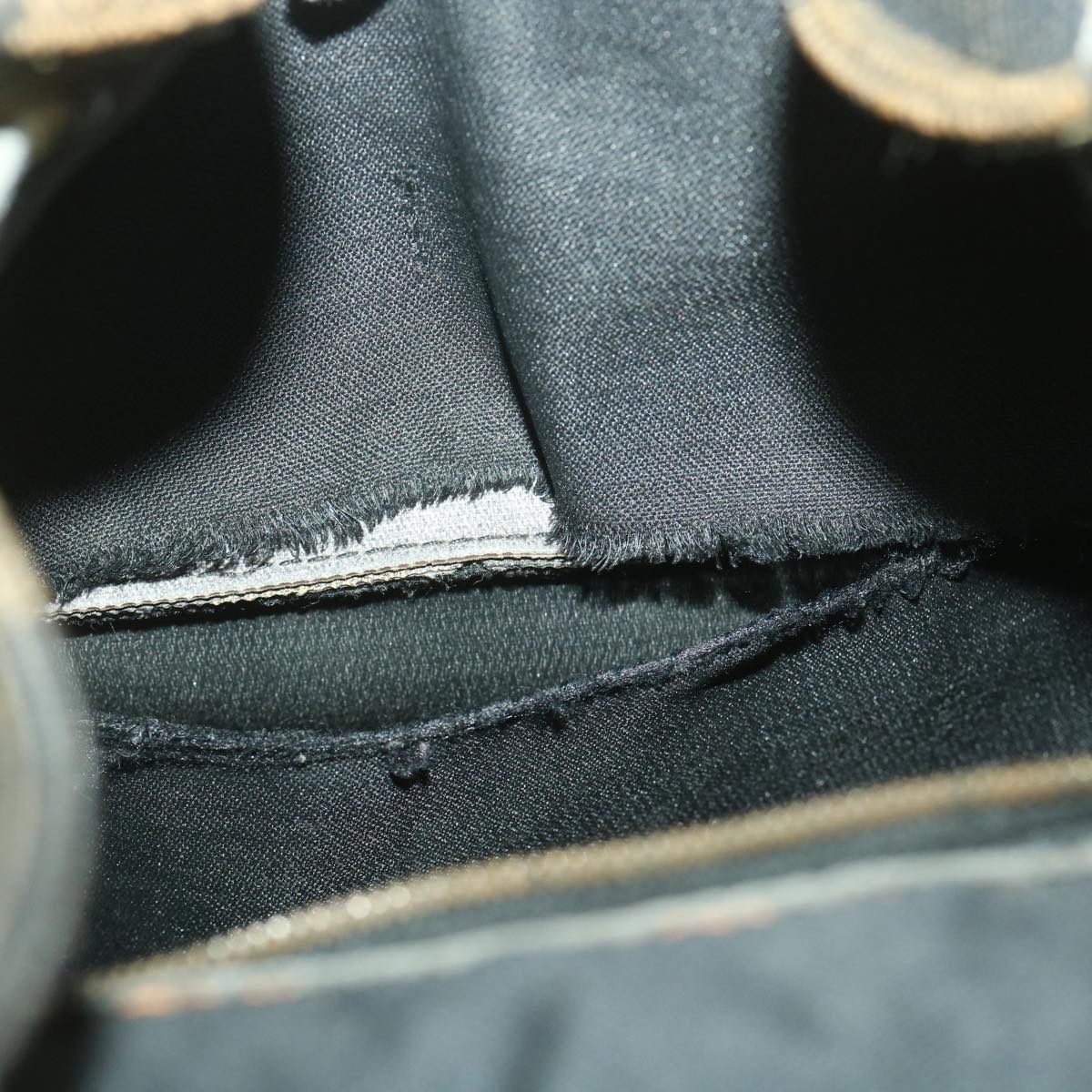 FENDI Pecan Canvas Backpack Brown Black bs4573