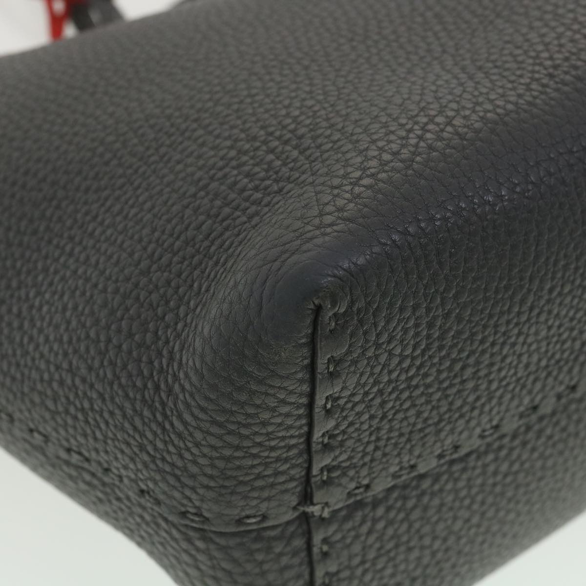 FENDI Celeria Tote Bag Leather Gray bs4608