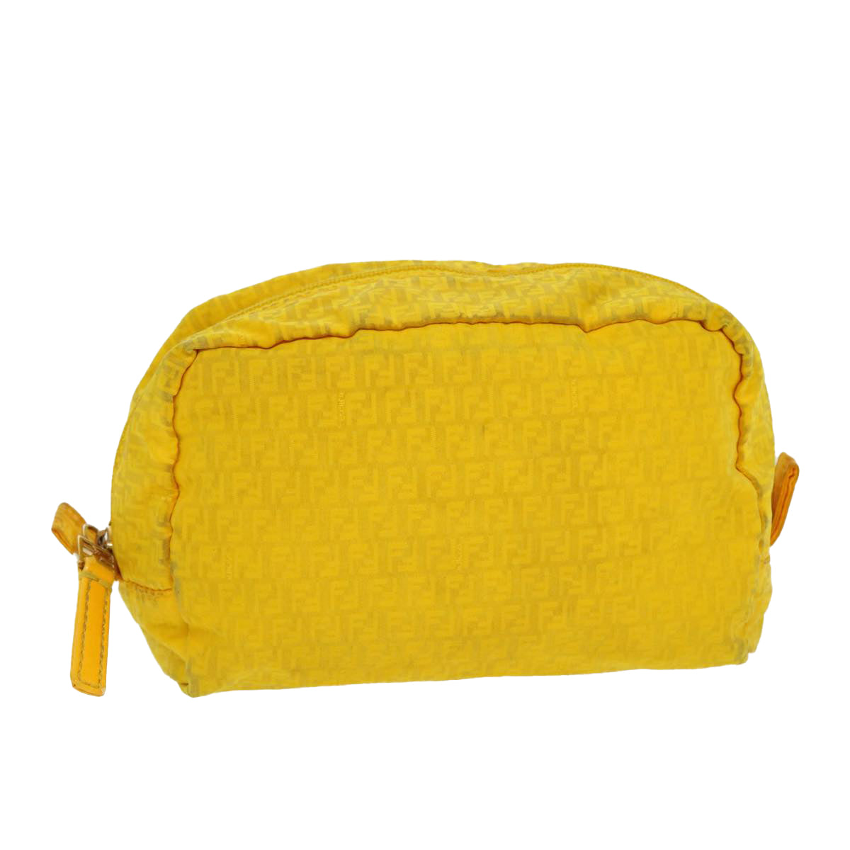FENDI Zucchino Canvas Pouch Yellow bs4618