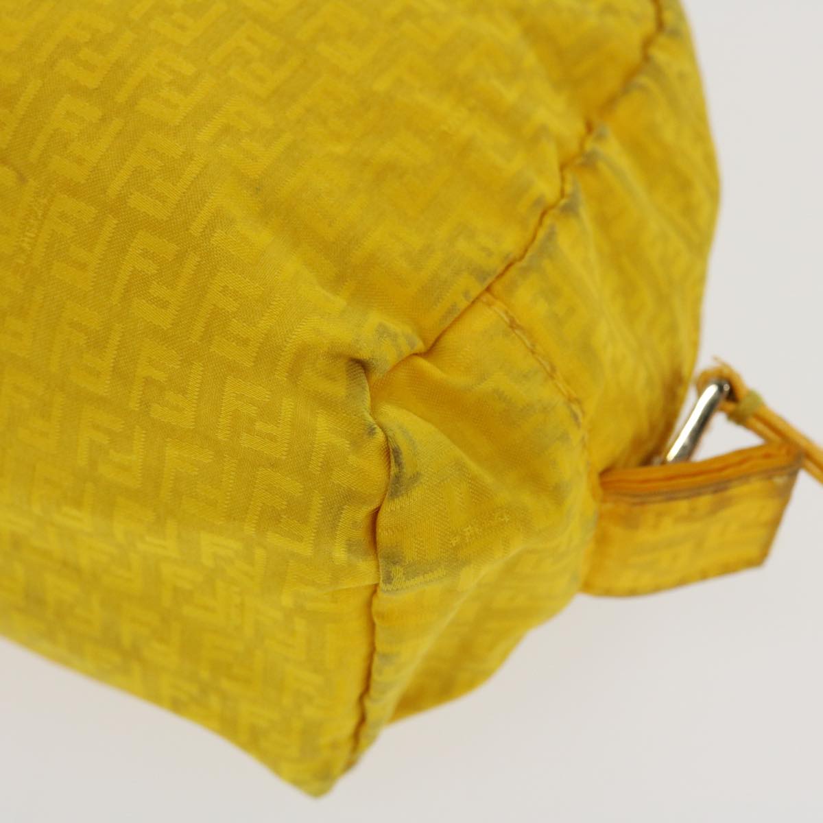 FENDI Zucchino Canvas Pouch Yellow bs4618