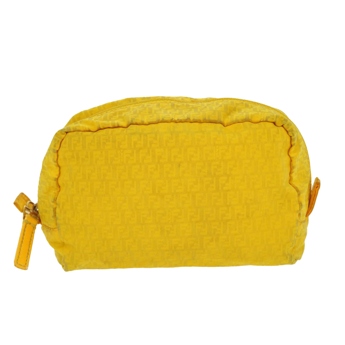 FENDI Zucchino Canvas Pouch Yellow bs4618