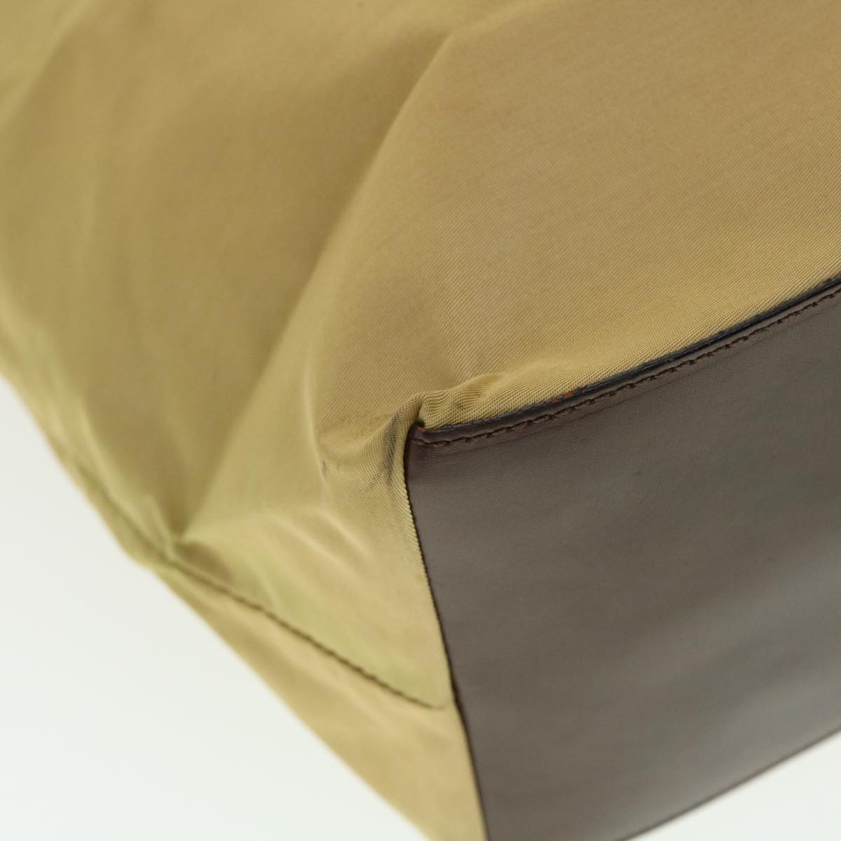FENDI Tote Bag Nylon Khaki bs4859