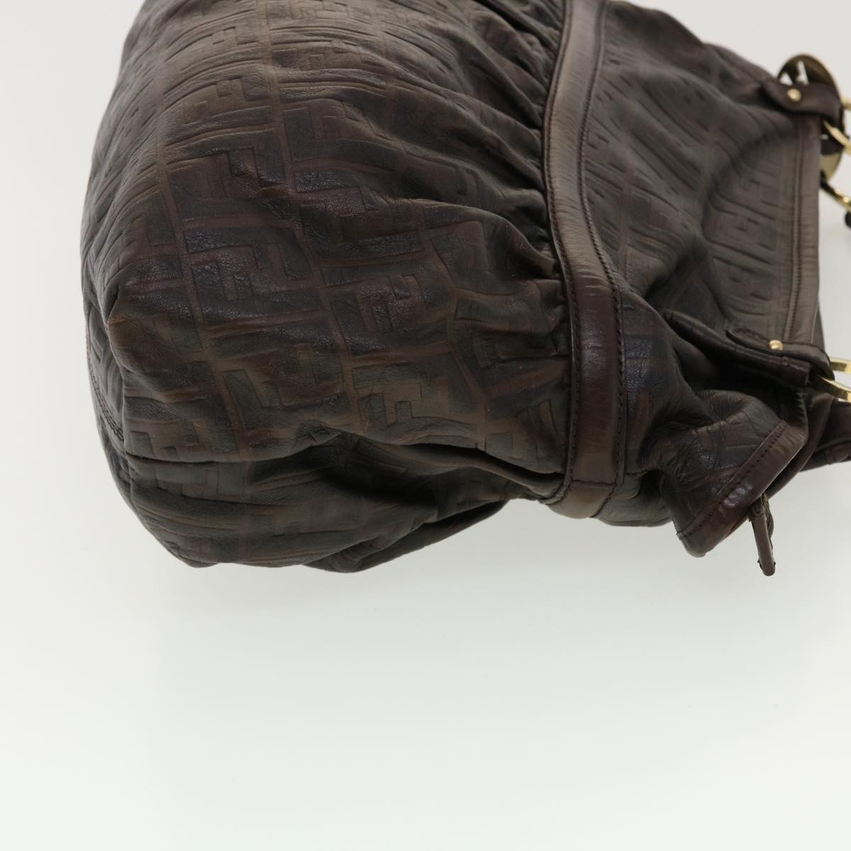 FENDI Zucca Canvas Shoulder Bag Brown bs4889