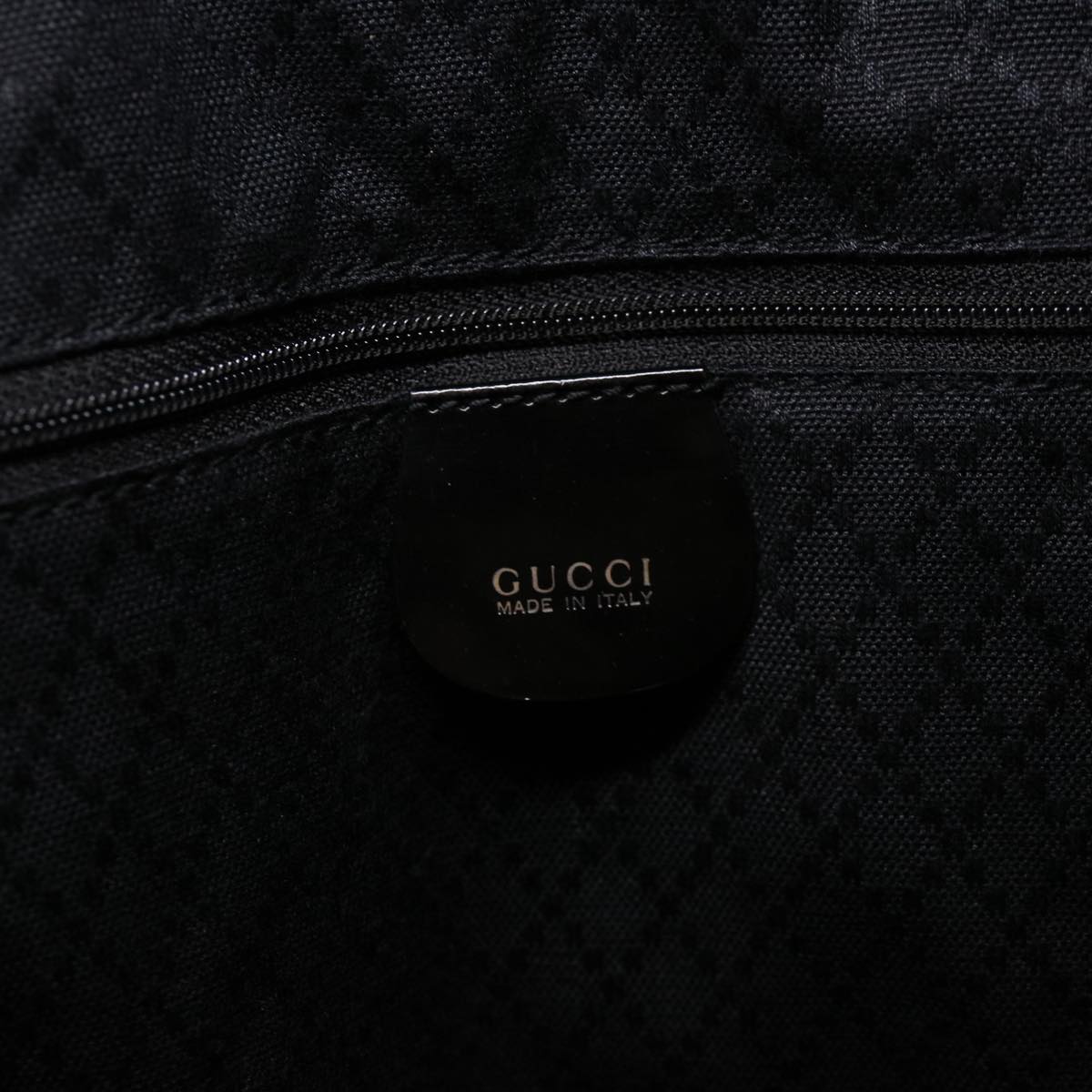 GUCCI Bamboo Tote Bag Nylon Black bs4991