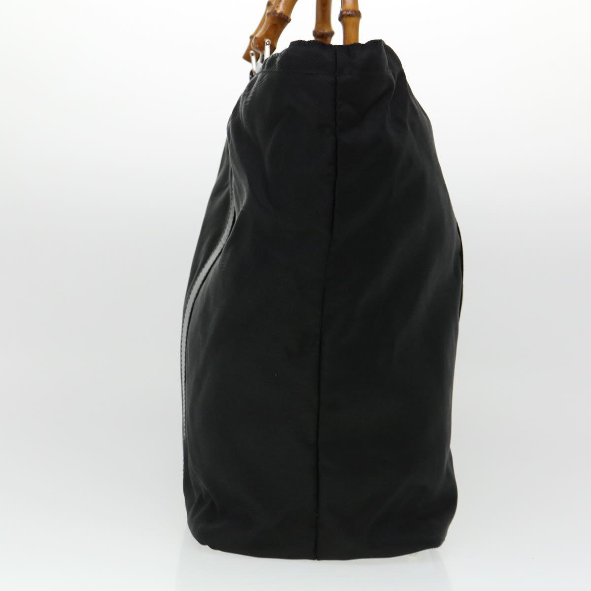 GUCCI Bamboo Tote Bag Nylon Black bs4991