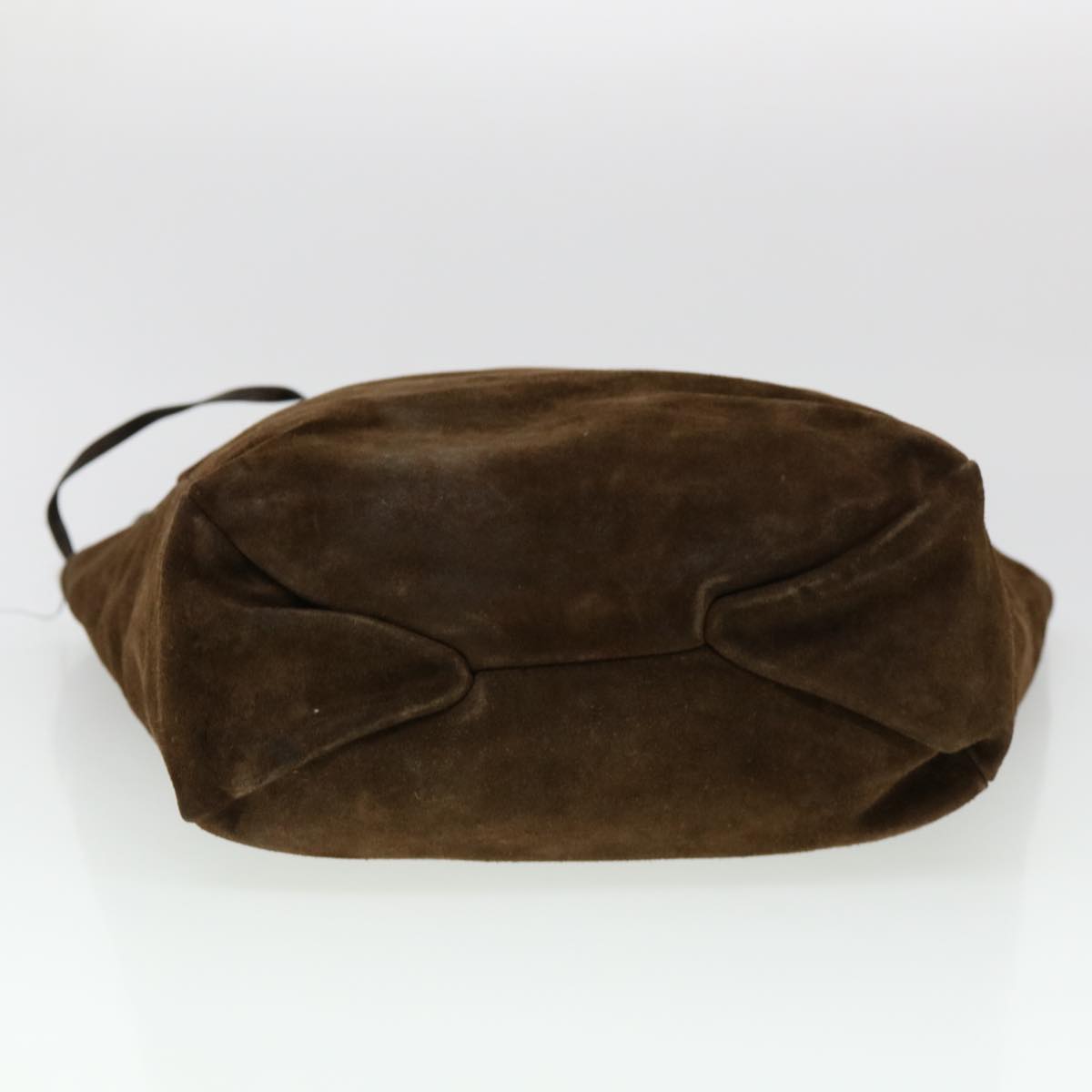 GUCCI Hand Bag Suede Brown 95374 bs5004