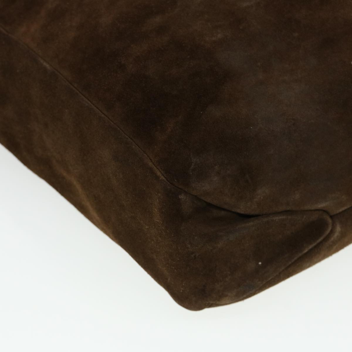 GUCCI Hand Bag Suede Brown 95374 bs5004