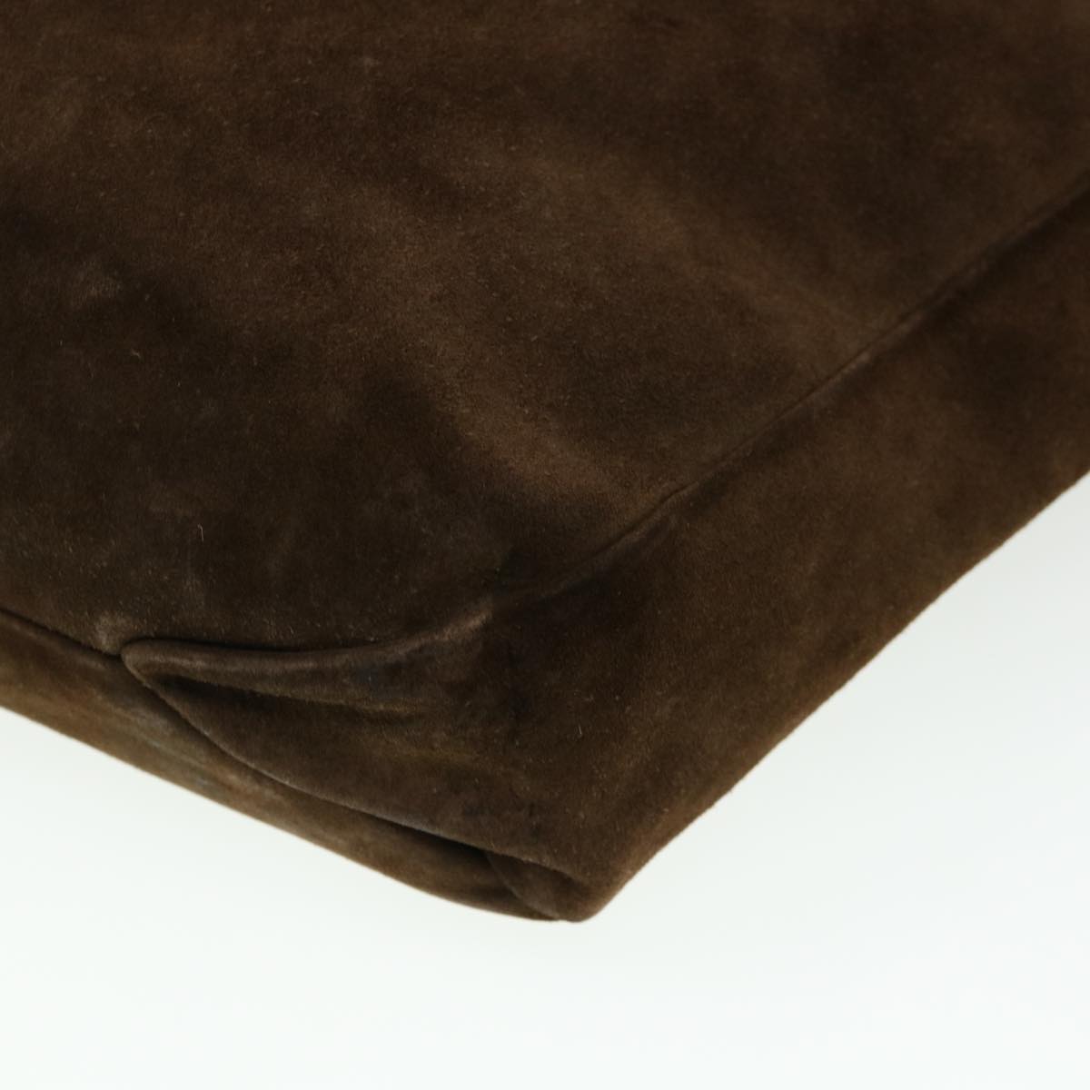 GUCCI Hand Bag Suede Brown 95374 bs5004