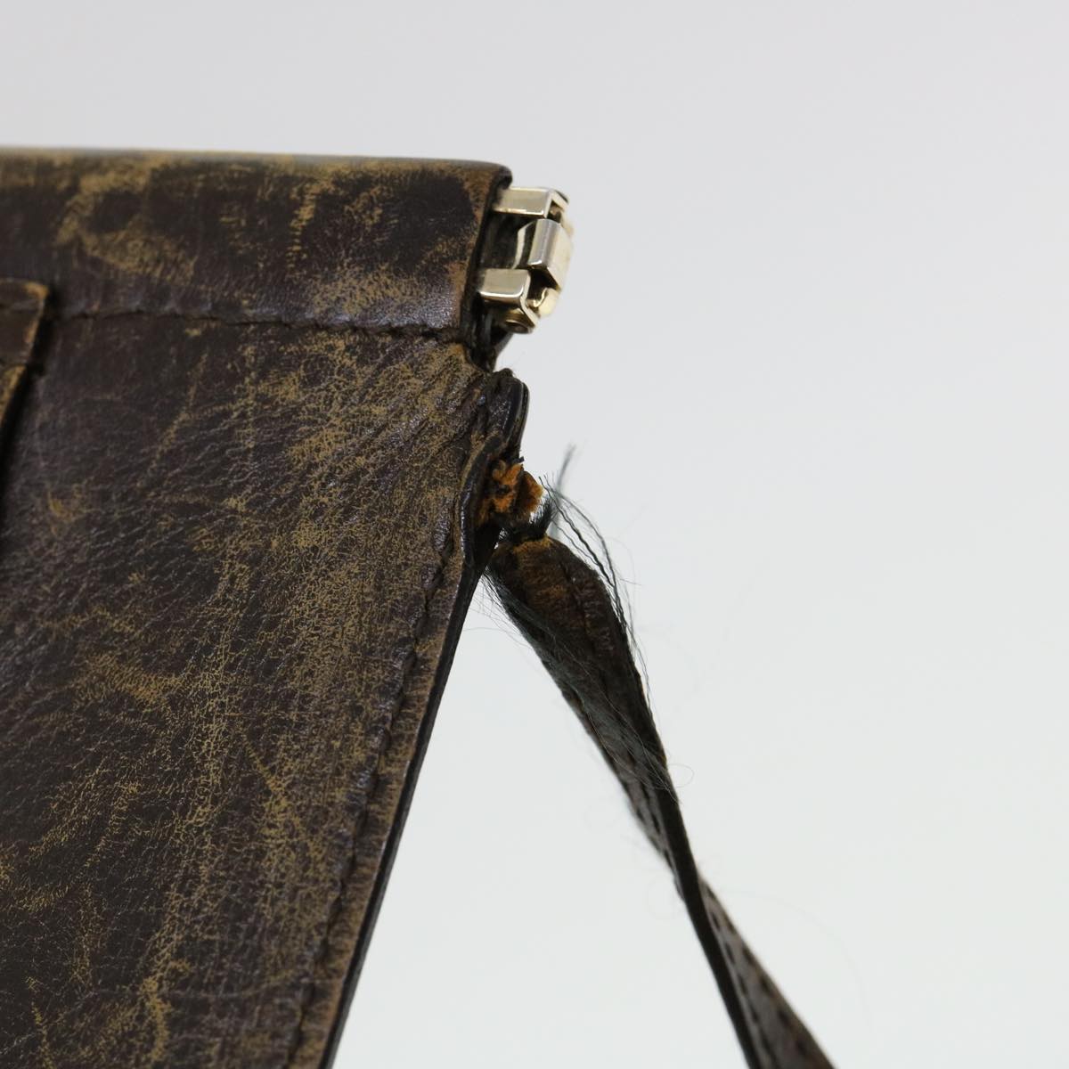 GUCCI Hand Bag Suede Brown 95374 bs5004