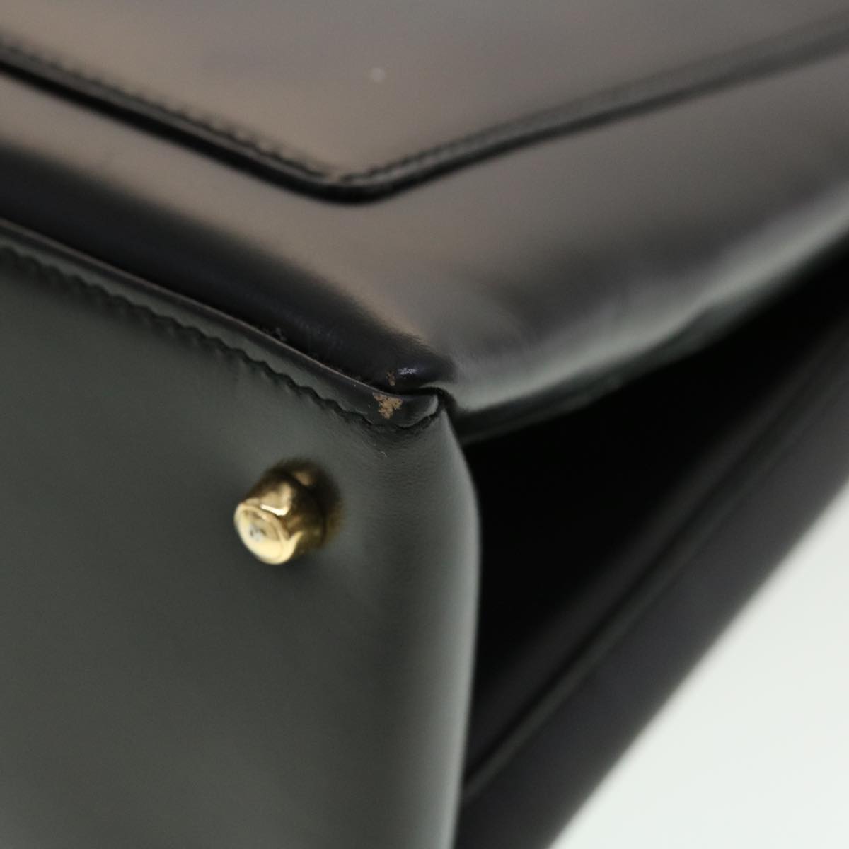 GUCCI Shoulder Bag Leather Black 00221130333 bs5042