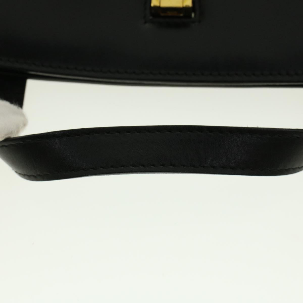 GUCCI Hand Bag Leather Black bs5043