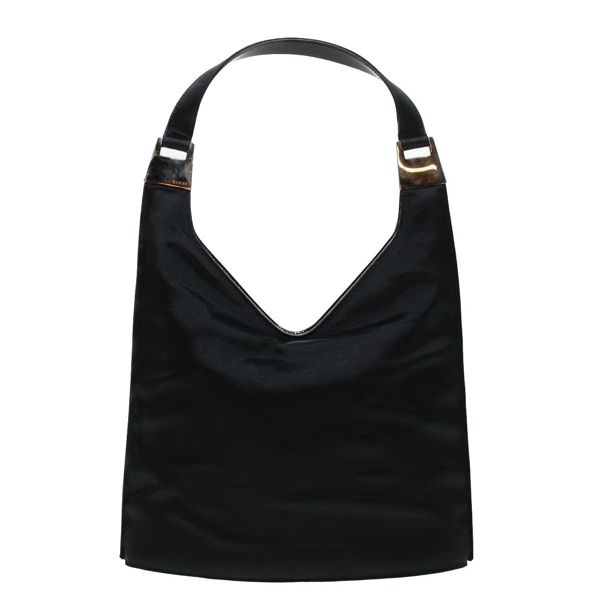 GUCCI Shoulder Bag Canvas Black bs5045