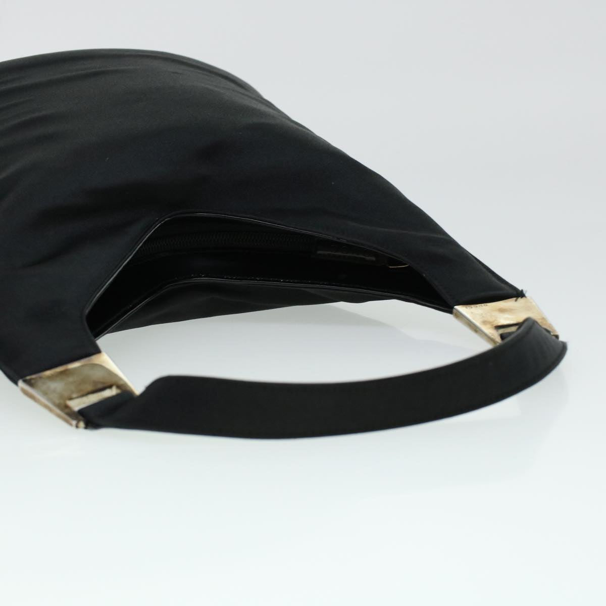 GUCCI Shoulder Bag Canvas Black bs5045