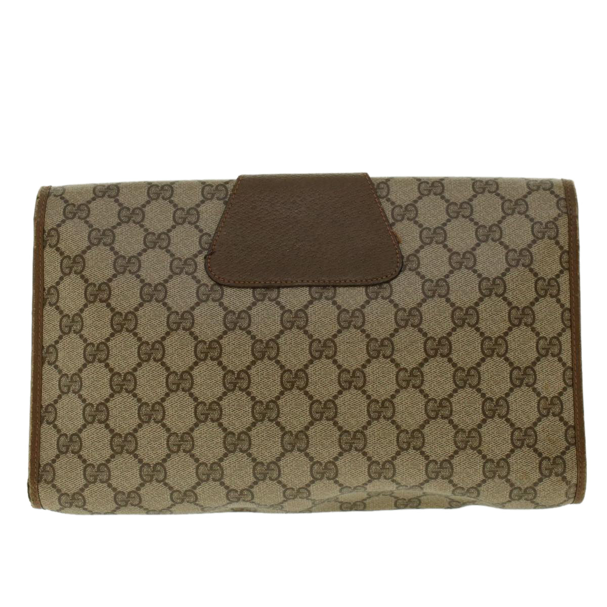GUCCI GG Canvas Web Sherry Line Clutch Bag Beige Red Green 8901031 bs5120
