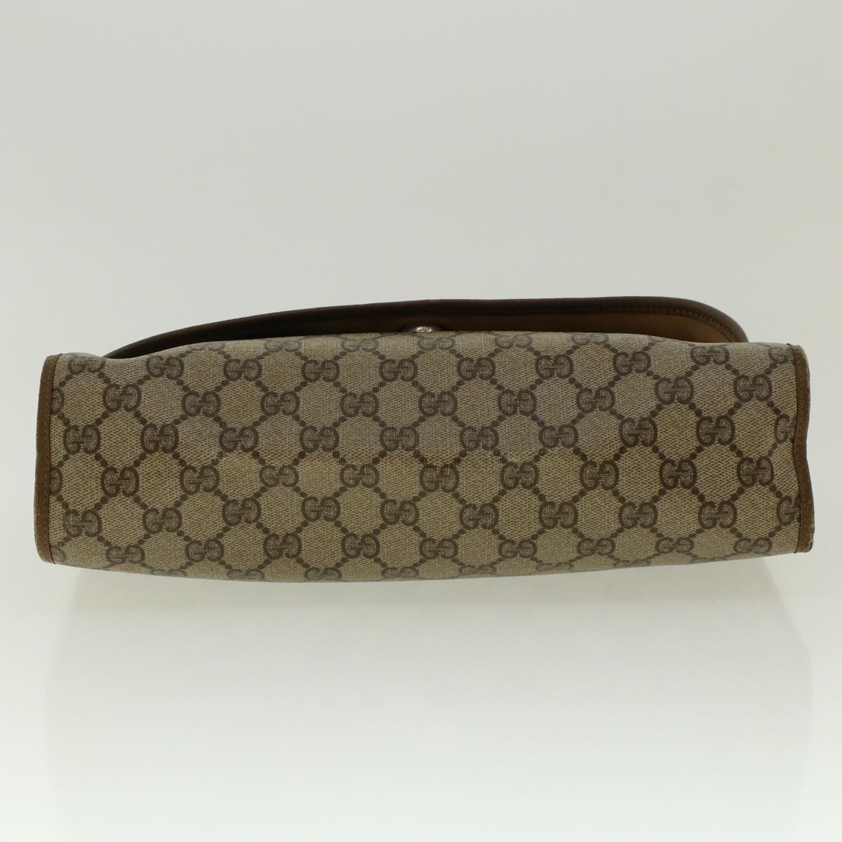 GUCCI GG Canvas Web Sherry Line Clutch Bag Beige Red Green 8901031 bs5120