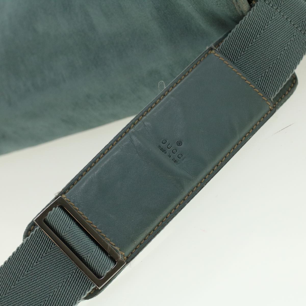 GUCCI GG Canvas Guccissima Shoulder Bag Light Blue 162419 bs5126