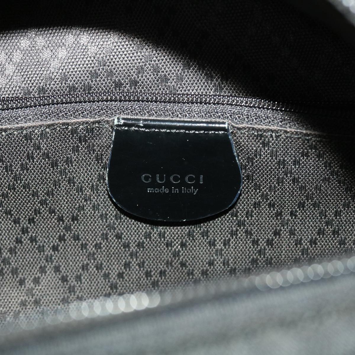 GUCCI Bamboo Hand Bag Nylon Black 000 1014 0575 bs5214