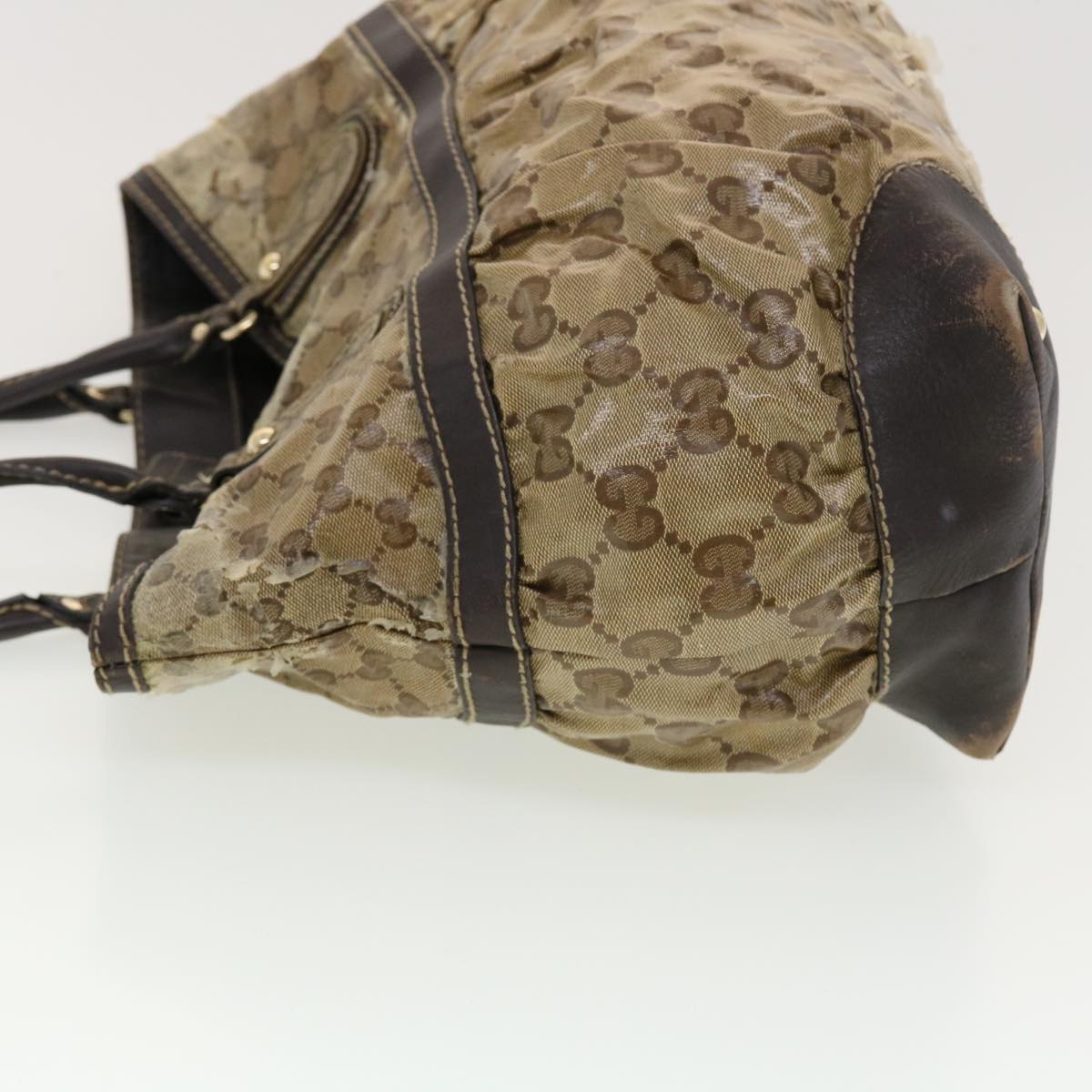GUCCI GG Crystal GG Canvas Shoulder Bag 2Set Brown bs5221