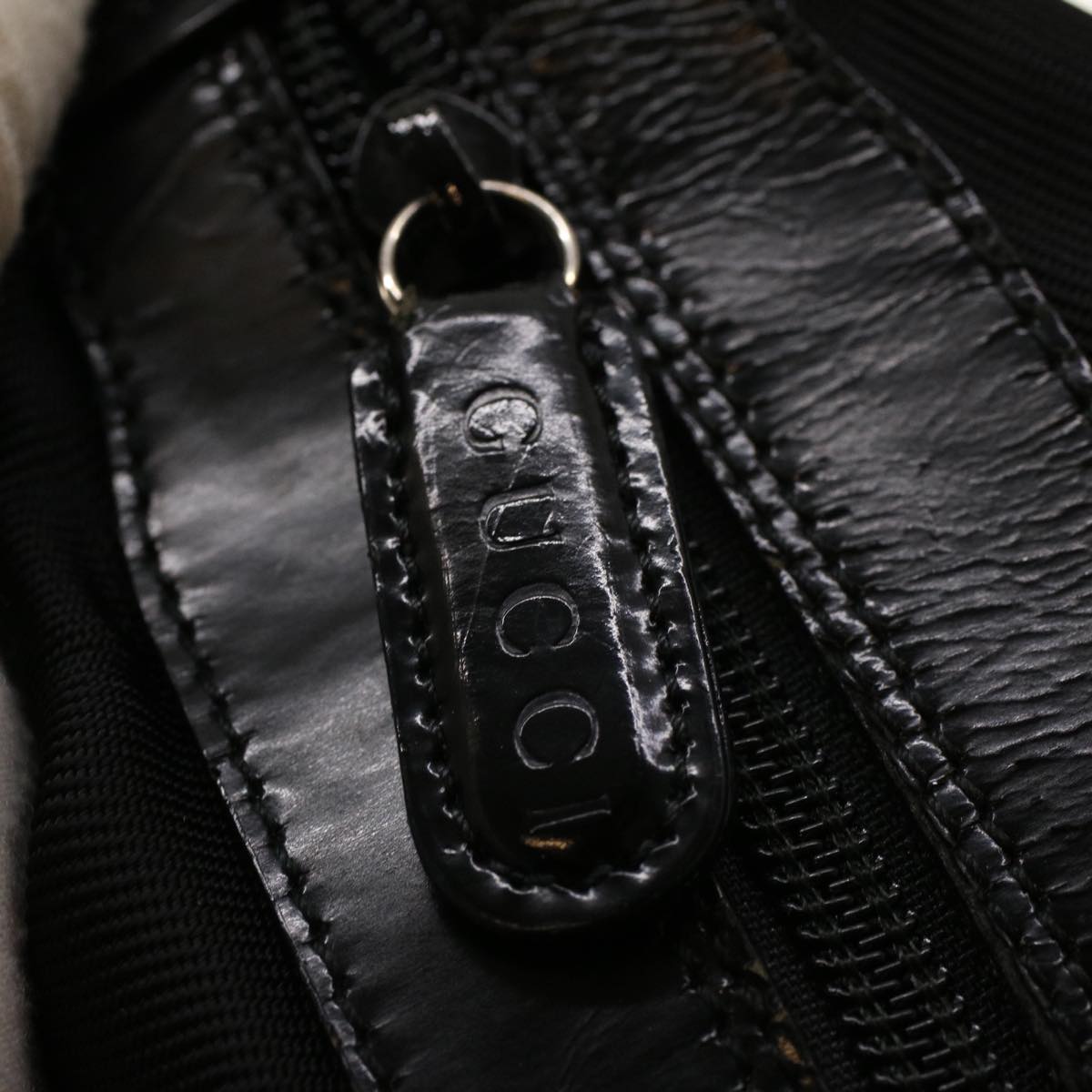 GUCCI Bamboo Shoulder Bag Nylon Black 00019560531 bs5299