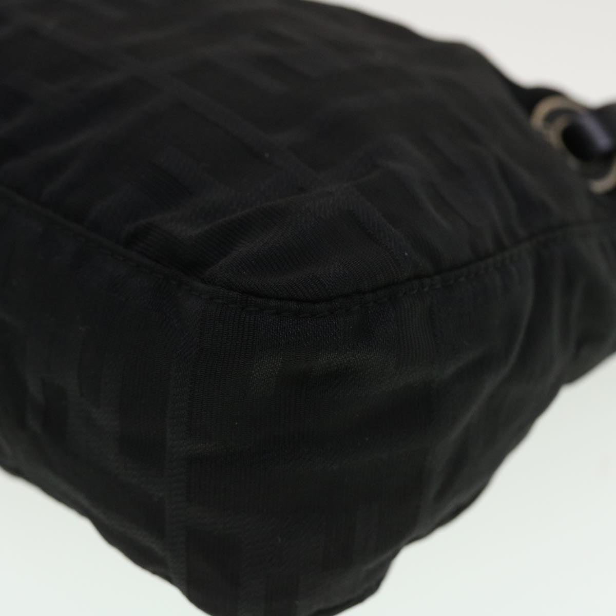 FENDI Zucca Canvas Shoulder Bag Black bs5300