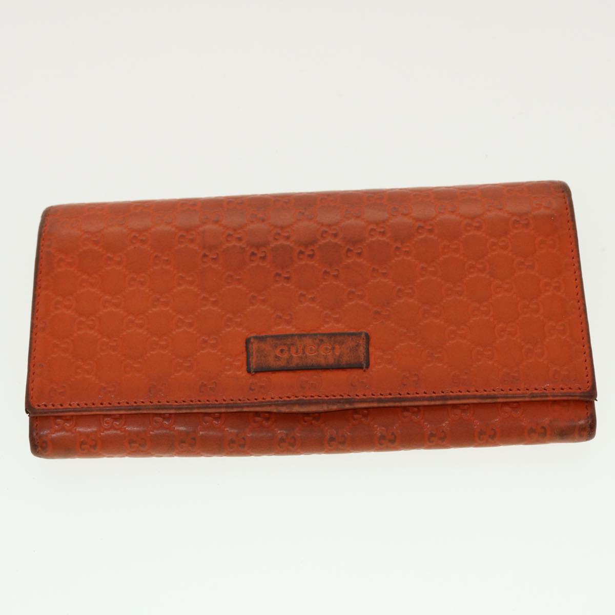 GUCCI GG Canvas Wallet Leather 5Set Black Orange beige bs5373