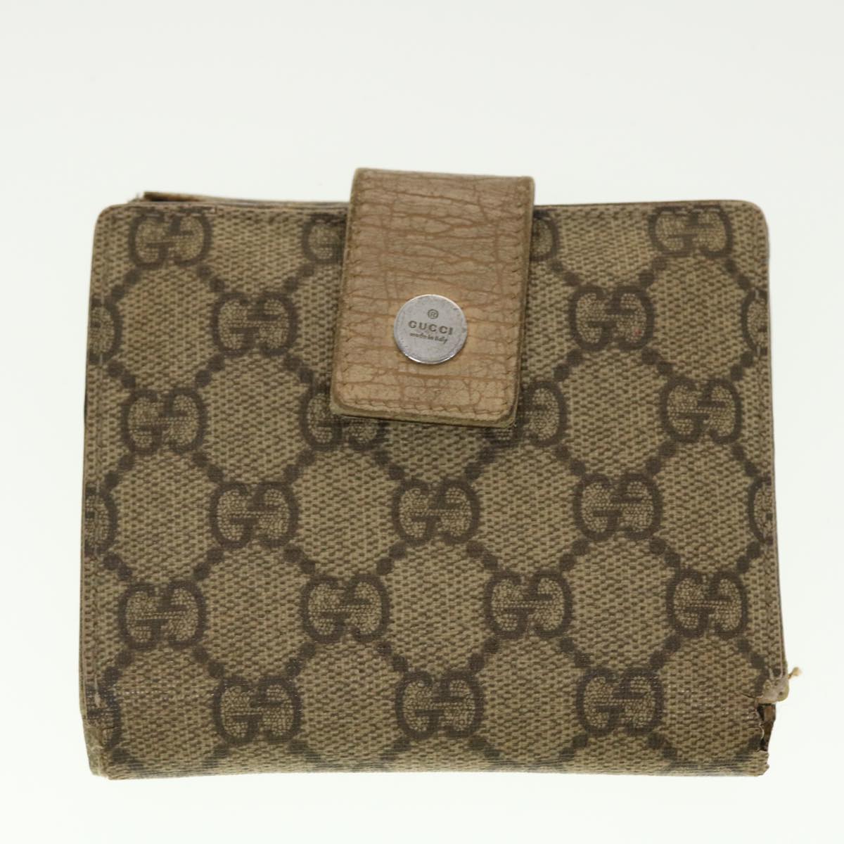GUCCI GG Canvas Wallet Leather 5Set Black Orange beige bs5373
