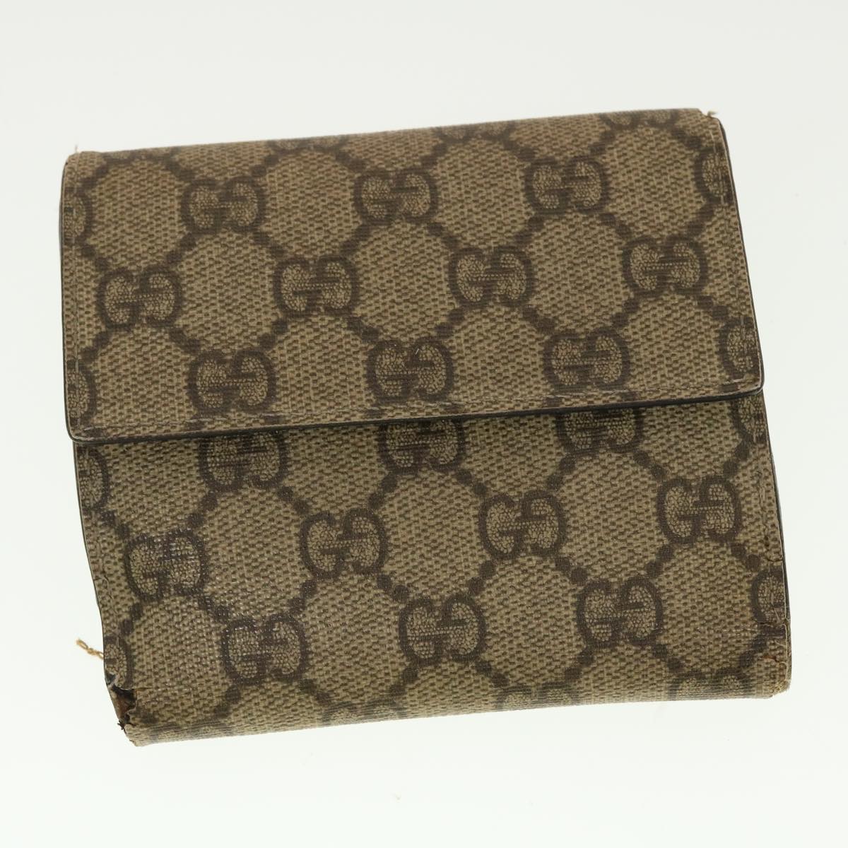 GUCCI GG Canvas Wallet Leather 5Set Black Orange beige bs5373