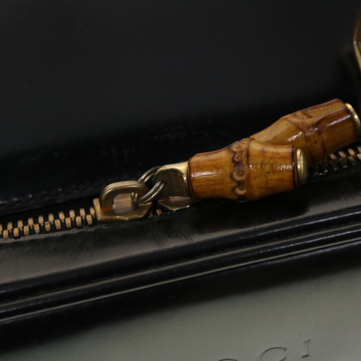 GUCCI Hand Bag Patent leather Black 000-3270-032 bs5406